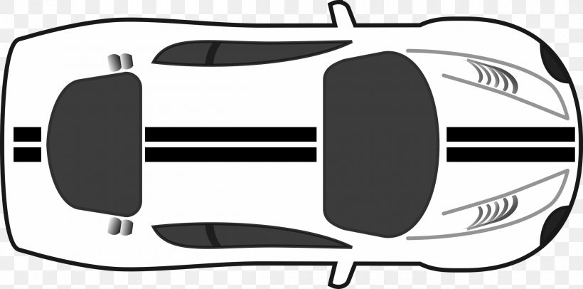 Sports Car Peugeot 206 Clip Art, PNG, 2400x1190px, Car, Automobile Roof, Automotive Design, Black, Black And White Download Free