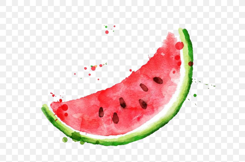 Watermelon Frutti Di Bosco Fruit Watercolor Painting, PNG, 658x544px, Watermelon, Citrullus, Cucumber Gourd And Melon Family, Diet Food, Drawing Download Free