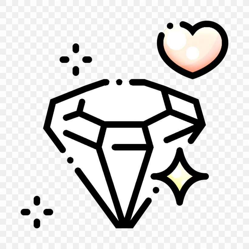 Wedding Icon Diamond Icon, PNG, 1228x1228px, Wedding Icon, Blackandwhite, Diamond Icon, Emblem, Line Download Free