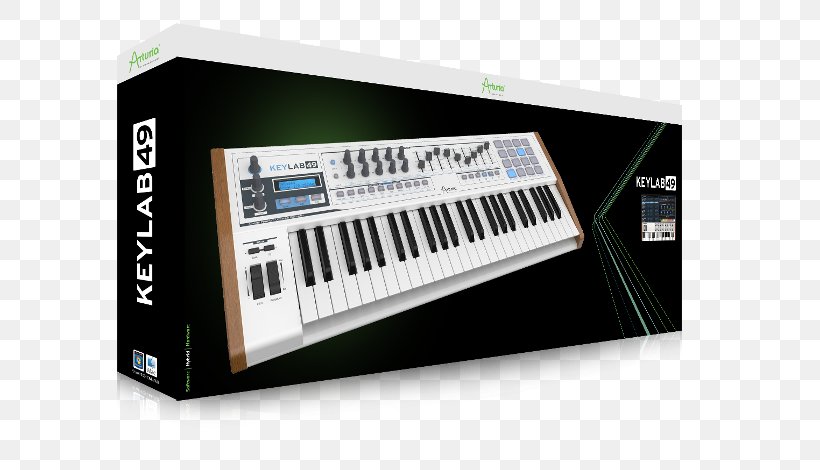 Arturia KeyLab 49 MIDI Controllers MIDI Keyboard Sound Synthesizers, PNG, 650x470px, Arturia, Arturia Minilab 61, Controller, Digital Piano, Electric Piano Download Free