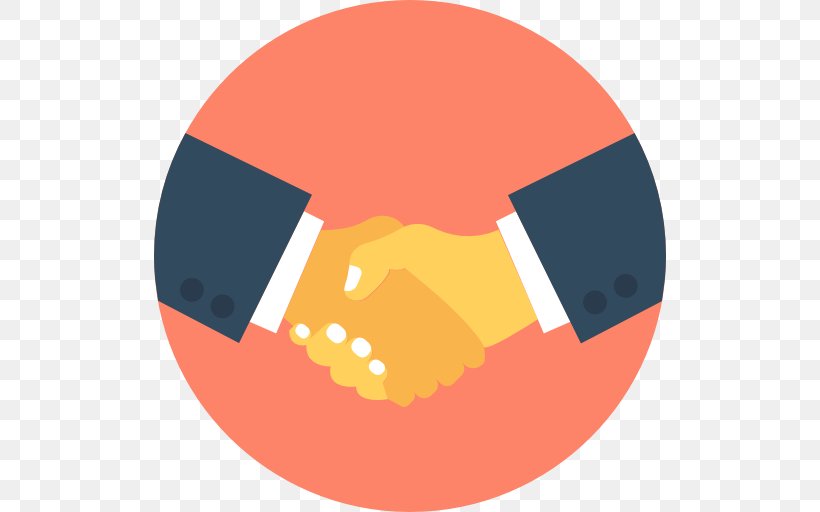Handshake, PNG, 512x512px, Handshake, Business, Business Partner, Jaw, Orange Download Free