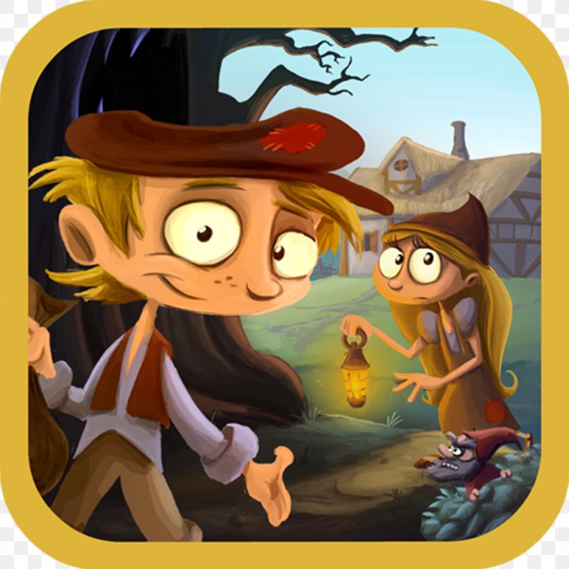 Hansel And Gretel Fairy Tale Fiction, PNG, 1024x1024px, Hansel And Gretel, App Store, Art, Cartoon, Fairy Download Free