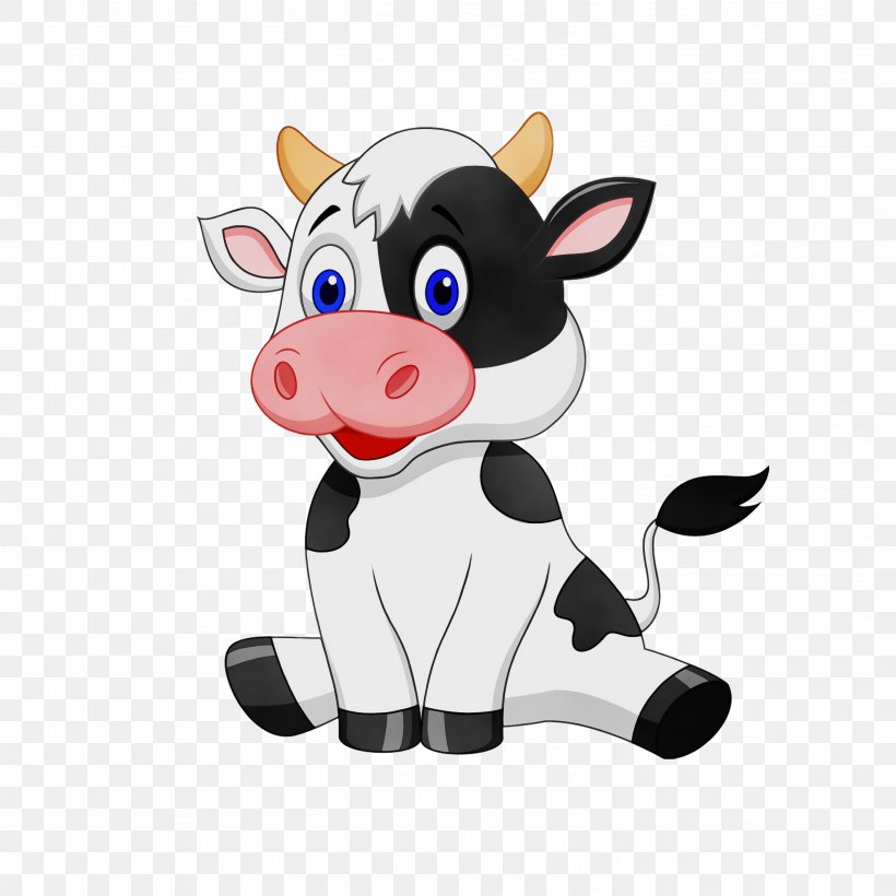 Painting Cartoon, PNG, 2953x2953px, Taurine Cattle, Animal Figure, Animation, Bovine, Cartoon Download Free
