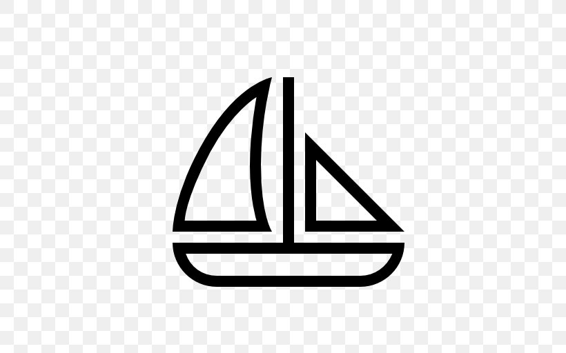 Symbol Sailing Sailboat, PNG, 512x512px, Symbol, Area, Black, Black And White, Boat Download Free