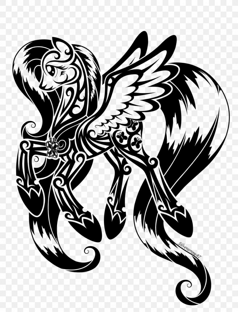 Fluttershy Dreamcatcher Drawing Black And White, PNG, 1024x1342px, Fluttershy, Art, Bird, Bird Of Prey, Black And White Download Free