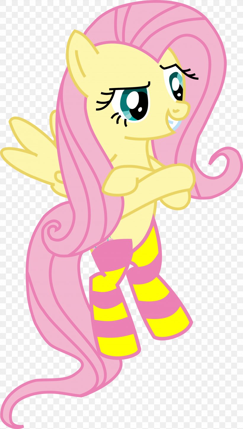 Fluttershy Pony Sock Horse Vector Graphics, PNG, 3000x5281px, Watercolor, Cartoon, Flower, Frame, Heart Download Free