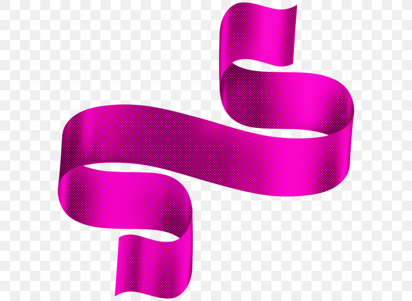 Pink Violet Purple Magenta Ribbon, PNG, 600x600px, Pink, Line, Magenta, Material Property, Purple Download Free