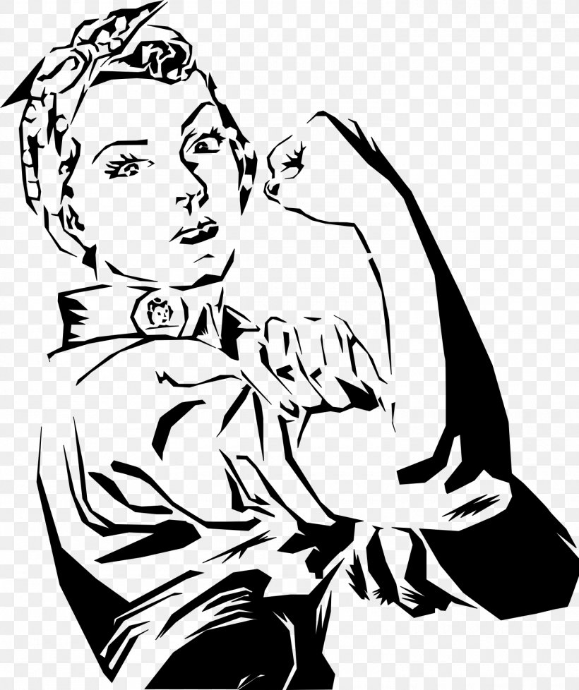 Rosie The Riveter We Can Do It! Drawing Coloring Book Clip Art, PNG, 1500x1790px, Watercolor, Cartoon, Flower, Frame, Heart Download Free