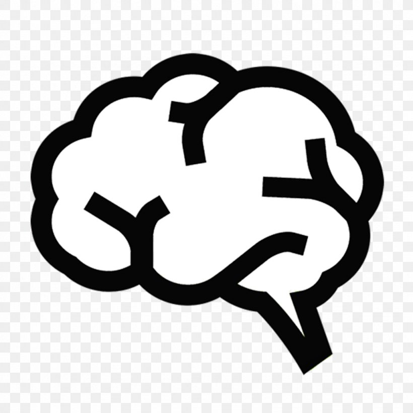 Brain Neuroscience Pictogram Anatomy, PNG, 1024x1024px, Brain, Anatomy, Area, Black And White, Brand Download Free