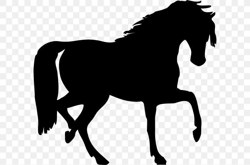 Arabian Horse Silhouette Clip Art, PNG, 600x541px, Arabian Horse, Black And White, Bridle, Colt, Draft Horse Download Free