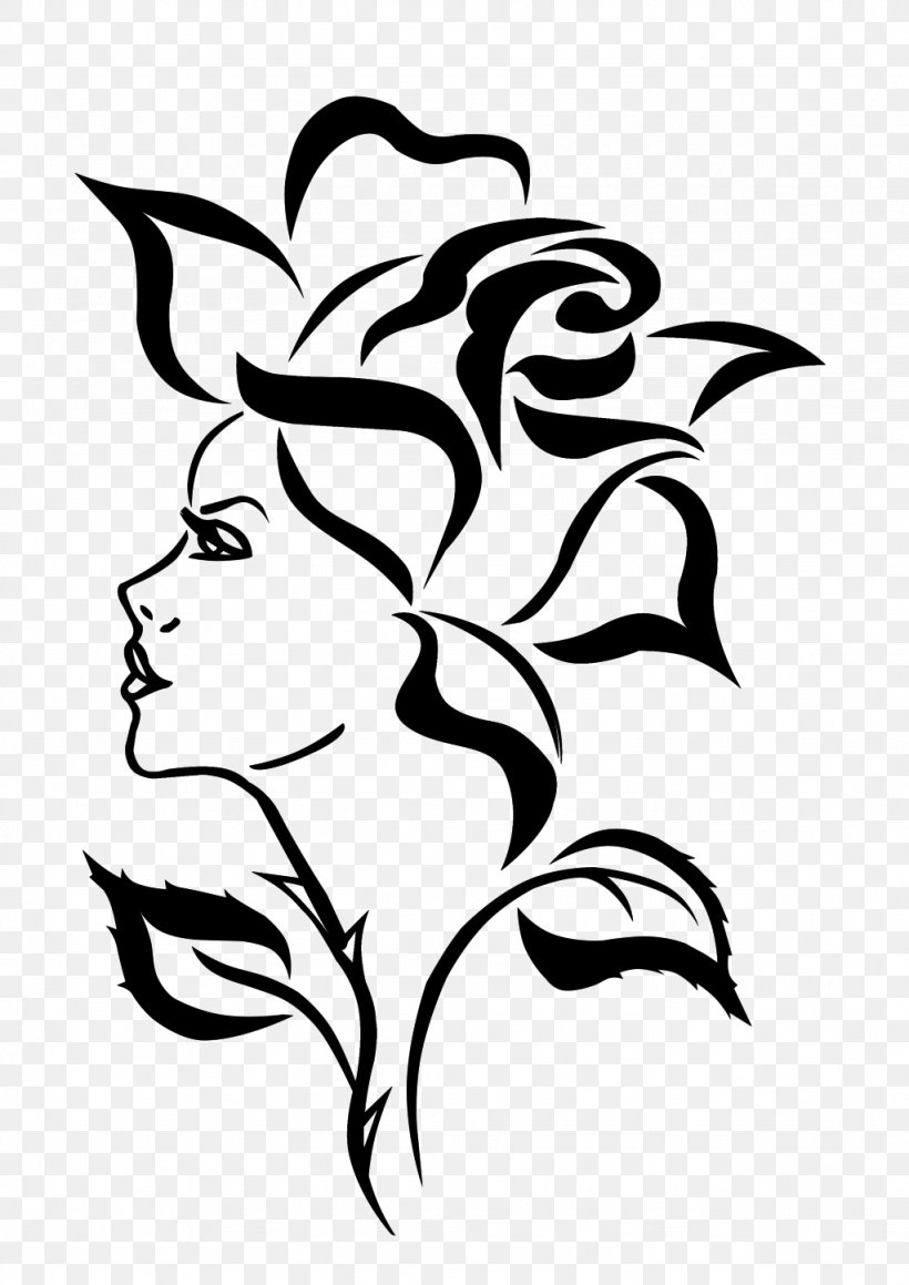 Drawing Silhouette Stencil Female, PNG, 1024x1448px, Drawing, Abstract