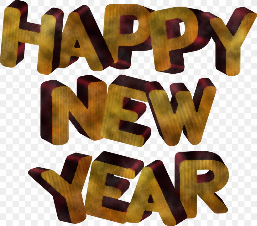 Happy New Year New Year, PNG, 3000x2636px, Happy New Year, Logo, New Year, Text Download Free