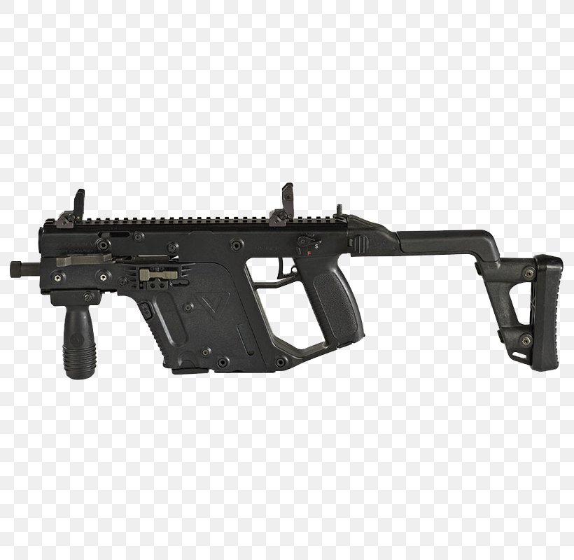 KRISS Vector Firearm Submachine Gun .45 ACP Weapon, PNG, 800x800px, Watercolor, Cartoon, Flower, Frame, Heart Download Free