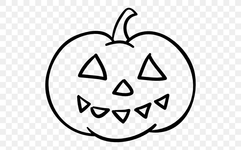 Pumpkin, PNG, 512x512px, Pumpkin, Area, Black And White, Face, Facial Expression Download Free