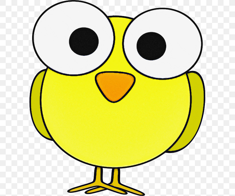 Yellow White Green Cartoon Black, PNG, 615x685px, Yellow, Beak, Bird, Black, Cartoon Download Free