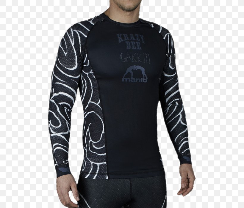 Long-sleeved T-shirt Long-sleeved T-shirt Manto Rashguard Gakkin, PNG, 700x700px, Sleeve, Black, Black M, Jersey, Long Sleeved T Shirt Download Free