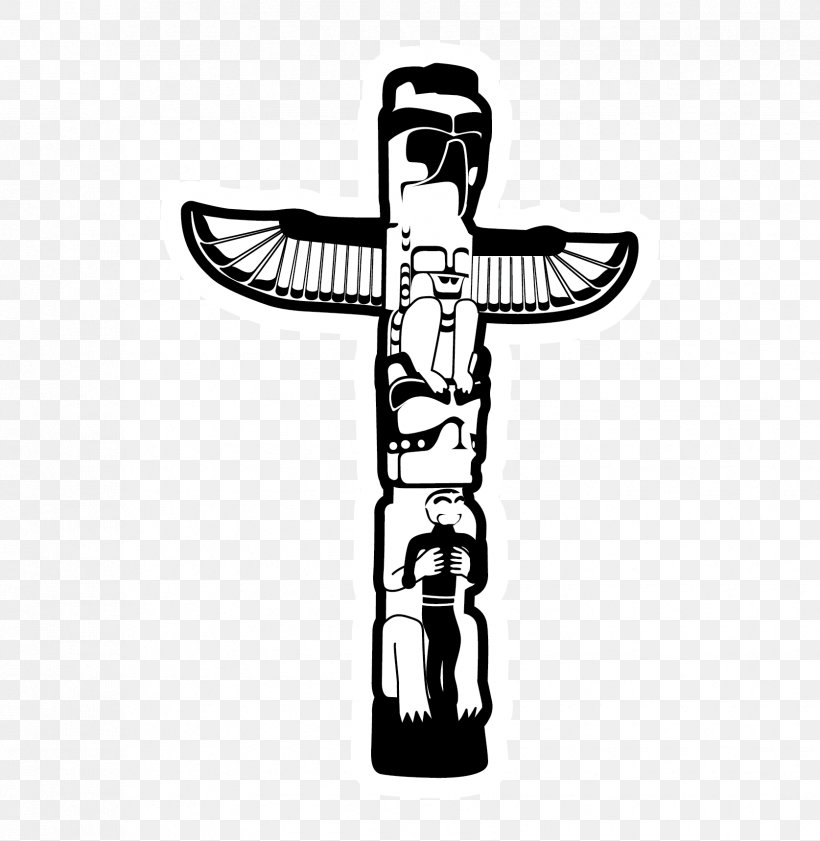 Totem Pole Pancake Character, PNG, 1675x1718px, Totem, Artifact, Black And White, Character, Cross Download Free