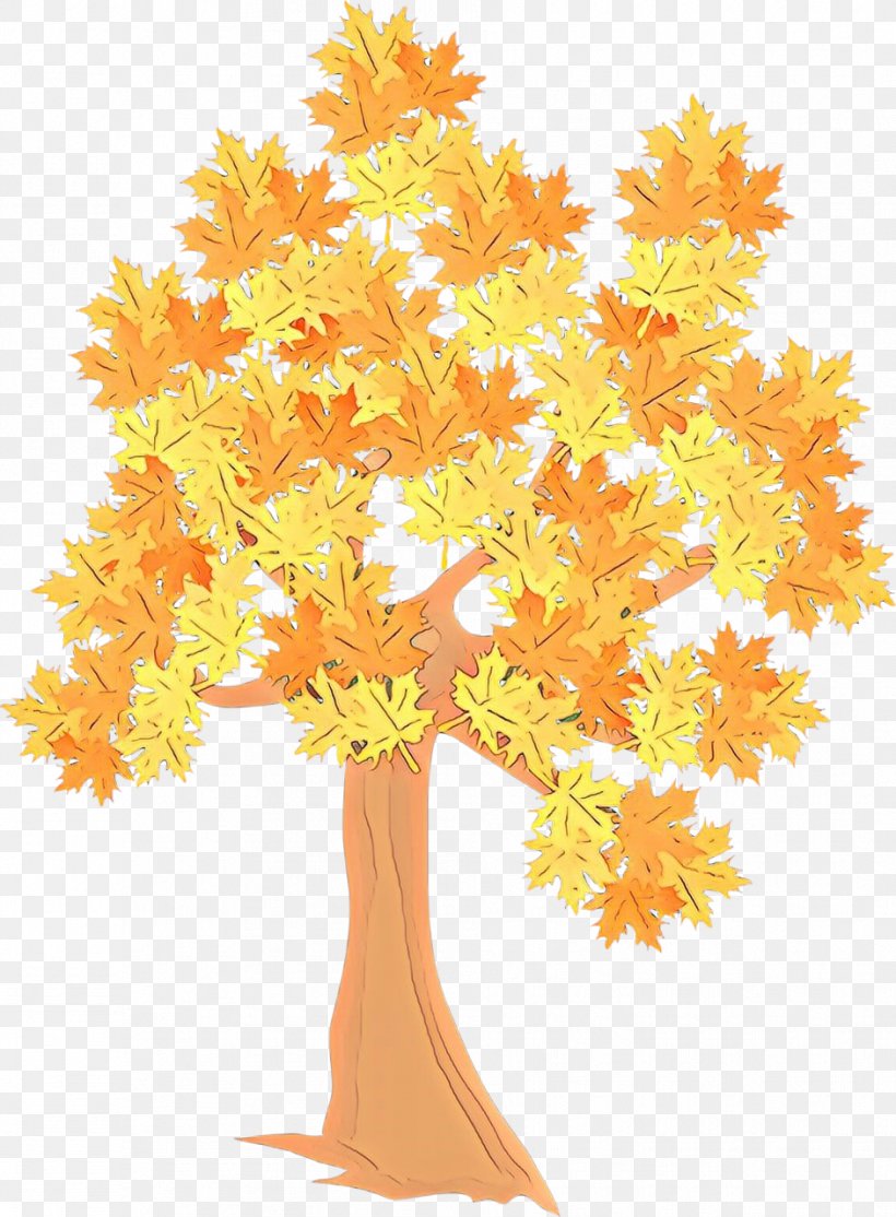 Orange, PNG, 942x1280px, Cartoon, Autumn, Branch, Flower, Leaf Download Free