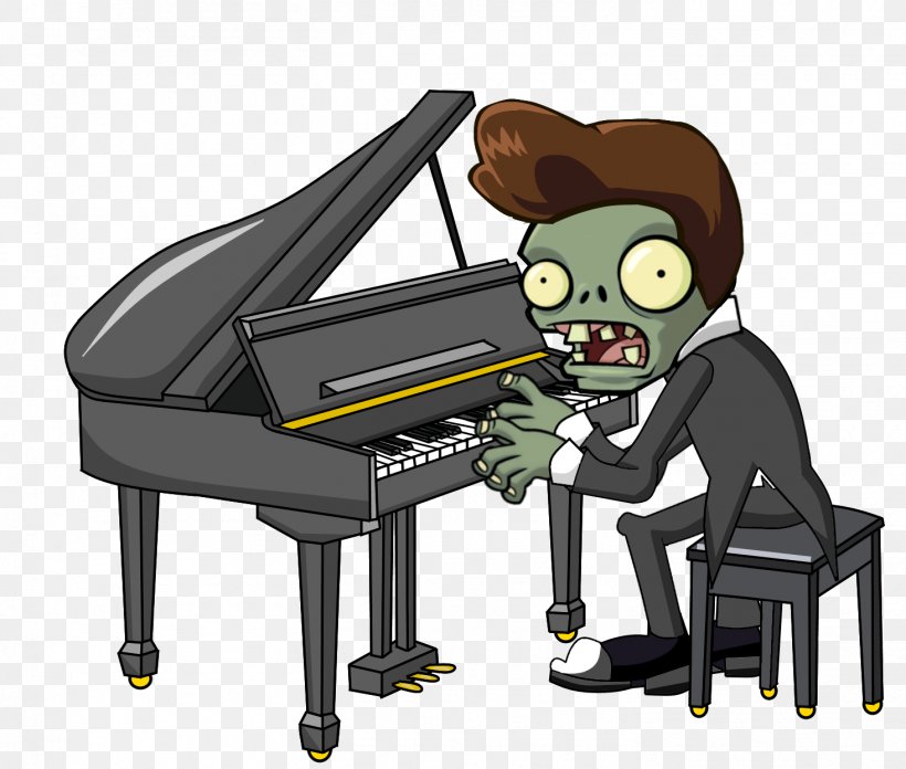 Plants Vs. Zombies 2: It's About Time Grand Piano Musical Instruments, PNG, 1465x1245px, Watercolor, Cartoon, Flower, Frame, Heart Download Free