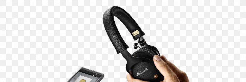 Headphones Audio Marshall Monitor Microphone Bluetooth, PNG, 1800x600px, Headphones, Audio, Audio Equipment, Binaural Recording, Black Download Free