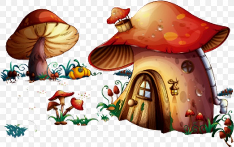 Mushroom House Royalty-free Illustration, PNG, 966x608px, Mushroom, Art, Fungus, House, Photography Download Free