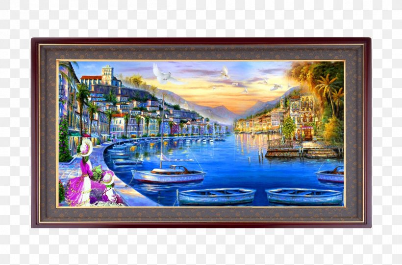Oil Painting Landscape Painting Mural, PNG, 1207x799px, Oil Painting, Acrylic Paint, Art, Artwork, Fresco Download Free