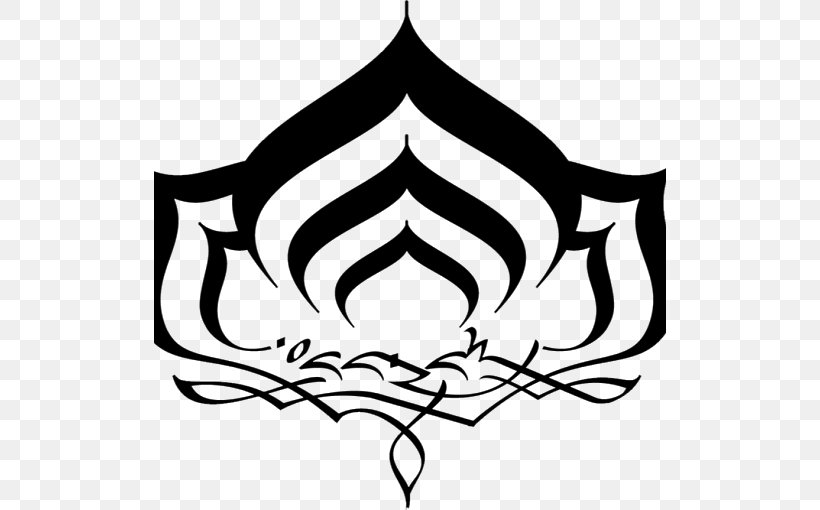 Warframe Symbol Sign Nelumbo Nucifera, PNG, 512x510px, Warframe, Artwork, Black, Black And White, Branch Download Free