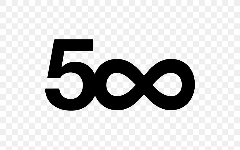 500px Logo, PNG, 512x512px, Logo, Area, Art, Black And White, Brand Download Free