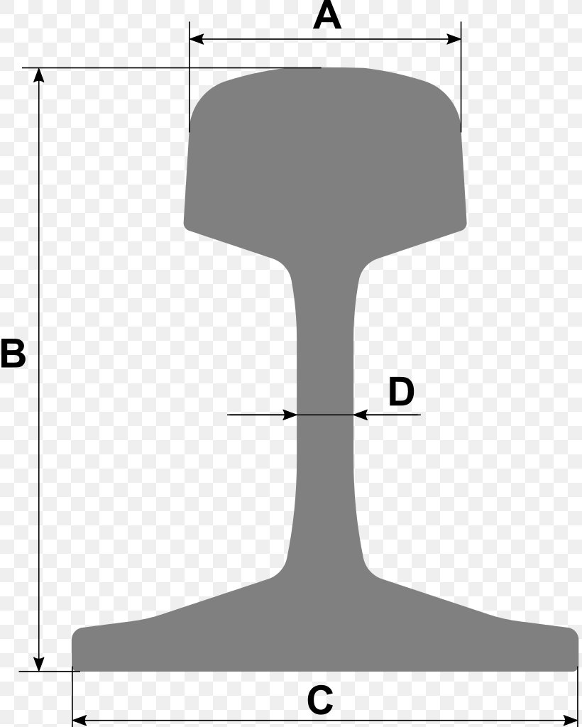 Skinneprofil Rail Transport Rail Profile Cross Section Railroad, PNG, 816x1024px, Rail Transport, Area, Banja Luka Stock Exchange, Black And White, Cross Section Download Free