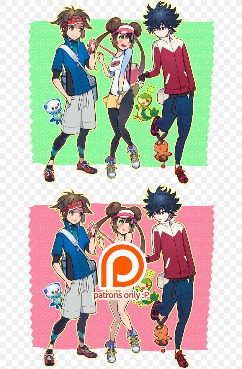 Black & White 2 Pokémon Black 2 And White 2 Fan Art, PNG, 639x1250px, Watercolor, Cartoon, Flower, Frame, Heart Download Free