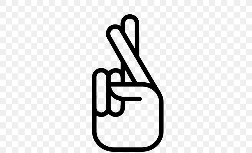 Crossed Fingers Middle Finger The Finger, PNG, 500x500px, Crossed Fingers, Area, Black And White, Brand, Cross Download Free