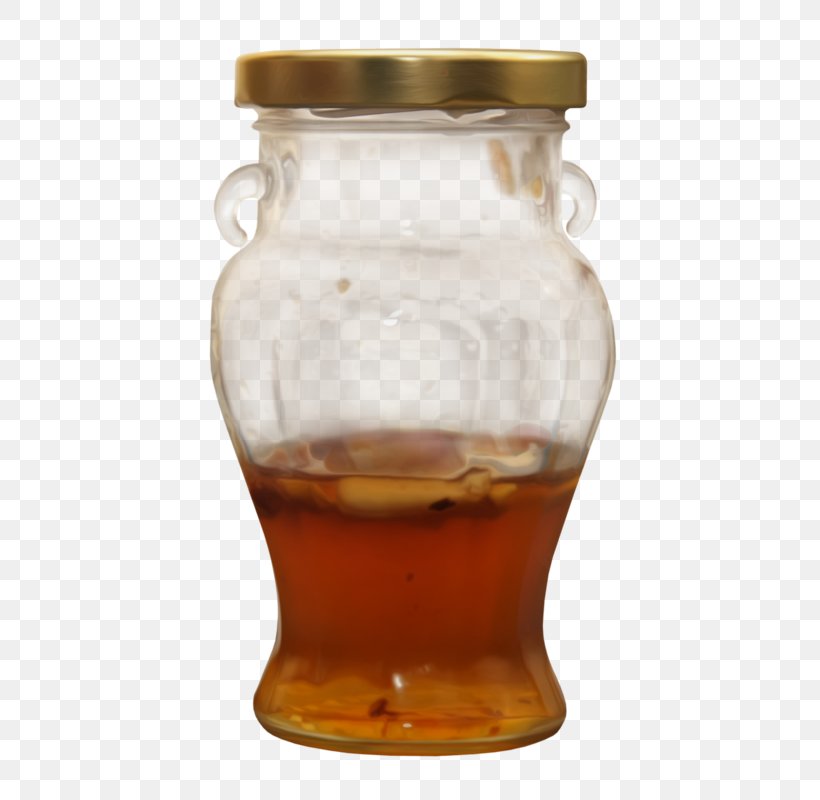 Glass Jar Honey, PNG, 500x800px, Glass, Barware, Bottle, Caramel Color, Data Download Free