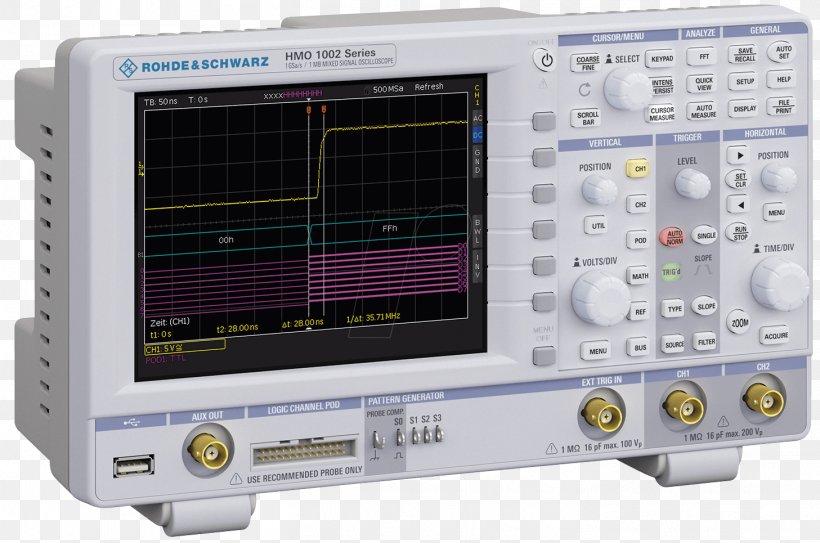 Digital Storage Oscilloscope Rohde & Schwarz Spectrum Analyzer Hameg, PNG, 1457x965px, Oscilloscope, Analogtodigital Converter, Bandwidth, Digital Data, Digital Storage Oscilloscope Download Free