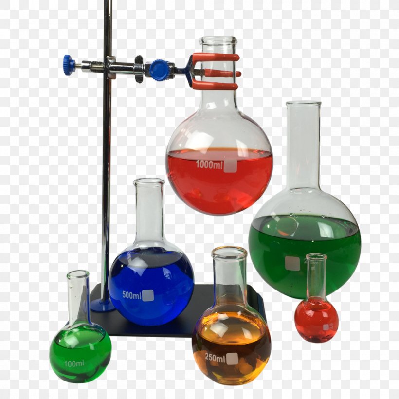 Laboratory Flasks Chemistry Liquid Science, PNG, 1000x1000px, Laboratory Flasks, Beaker, Boiling, Bottle, Chemical Substance Download Free