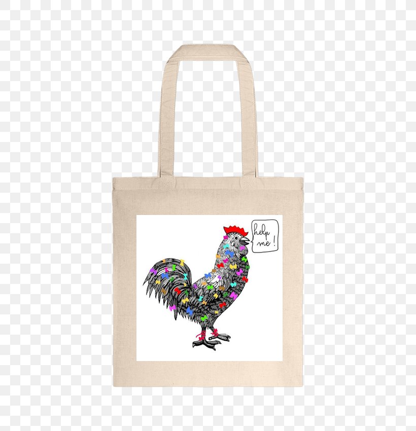 Rooster Tote Bag Chicken As Food Font, PNG, 690x850px, Rooster, Bag, Bird, Chicken, Chicken As Food Download Free