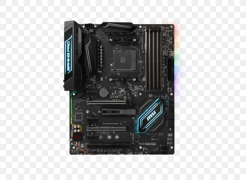 Socket AM4 MSI X370 GAMING PRO CARBON Motherboard Ryzen DDR4 SDRAM, PNG, 600x600px, Socket Am4, Advanced Micro Devices, Atx, Central Processing Unit, Computer Accessory Download Free