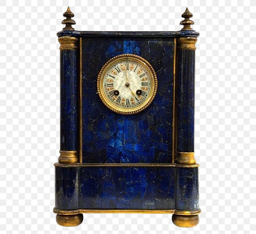 Mantel Clock Antique Fireplace Mantel Longcase Clock, PNG, 500x751px, Clock, Antique, Blue, Brass, Chimney Download Free