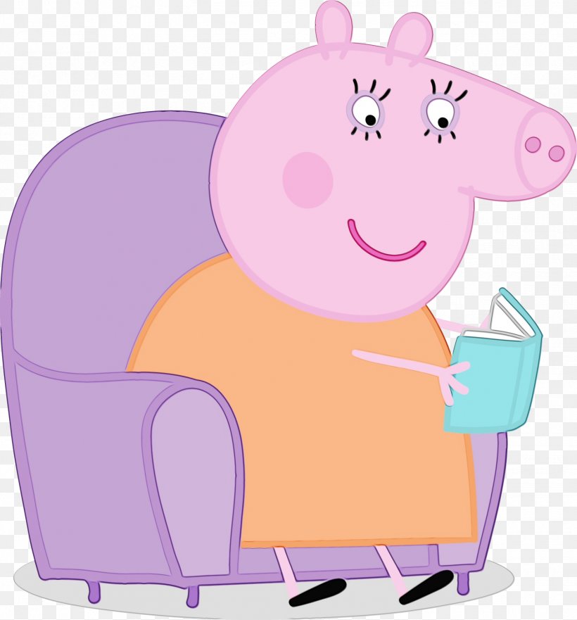Mummy Pig Daddy Pig Delphine Donkey Coloring Book, PNG, 1525x1640px, Mummy Pig, Art, Book, Cartoon, Coloring Book Download Free
