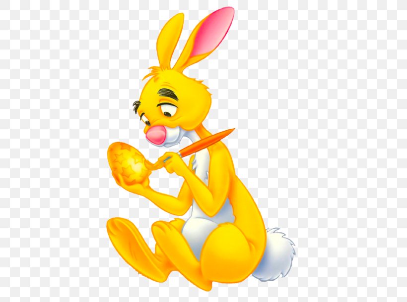 Rabbit Winnie-the-Pooh Tigger Piglet Roo, PNG, 492x610px, Rabbit, Art, Cartoon, Easter Bunny, Flower Download Free