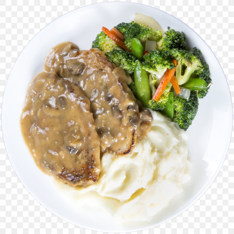 Salisbury Steak Gravy Pork Chop Recipe Dish, PNG, 1024x1024px, Salisbury Steak, Artichoke, Asian Food, Chef, Cooking Download Free