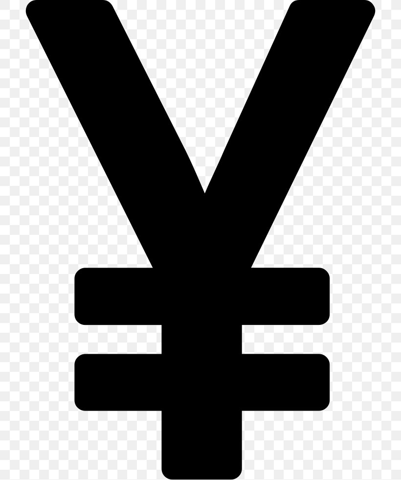 Yen Sign Currency Symbol Japanese Yen Renminbi Vector Graphics, PNG, 716x981px, Yen Sign, Black And White, Character, Currency, Currency Symbol Download Free