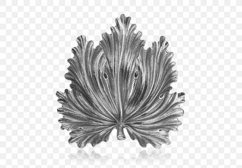 Buccellati Leaf Silver Jewellery Gump's, PNG, 570x570px, Buccellati, Acanthus, Black And White, Bowl, Fig Leaf Download Free