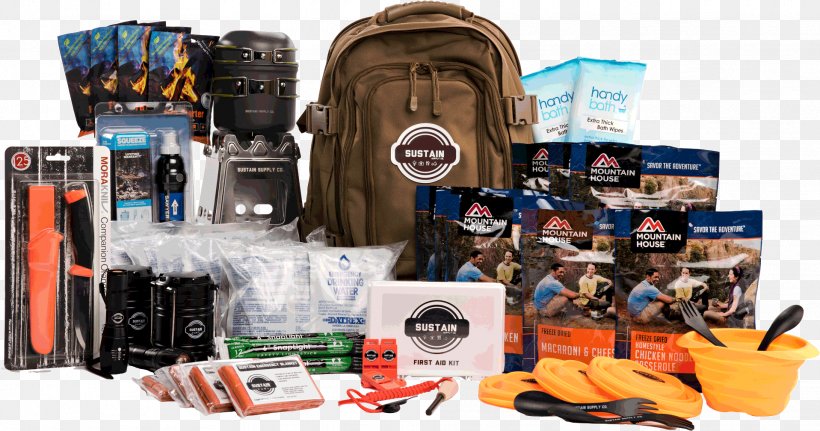 Survival Kit Bug-out Bag Emergency Management Disaster, PNG, 1917x1008px, Survival Kit, Backpack, Bag, Brand, Bugout Bag Download Free