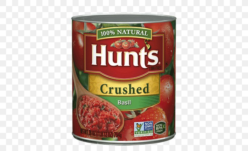 Hunt's Plum Tomato Tomato Sauce Tomato Juice, PNG, 500x500px, Plum Tomato, Canned Tomato, Canning, Condiment, Convenience Food Download Free