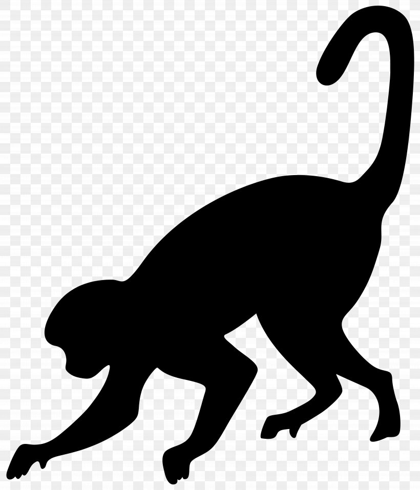 Monkey Business: Swinging Through The Wall Street Jungle Silhouette Clip Art, PNG, 6848x8000px, Silhouette, Airbrush, Animal, Art, Black Download Free