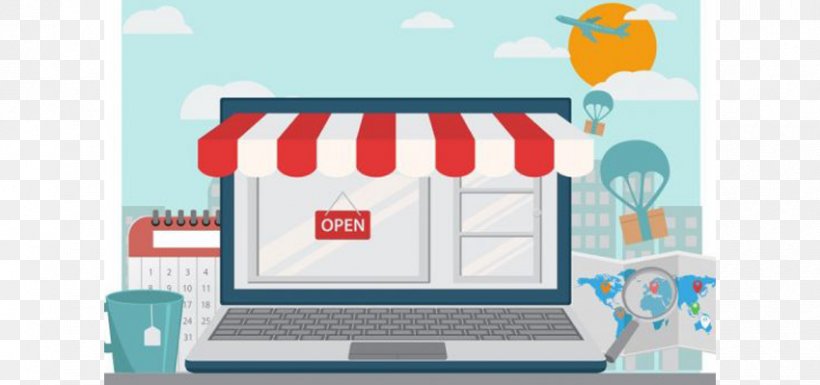 Online Shopping E-commerce Retail NetConnect Digital Agency, PNG, 850x400px, Online Shopping, Area, Brand, Business, Customer Download Free