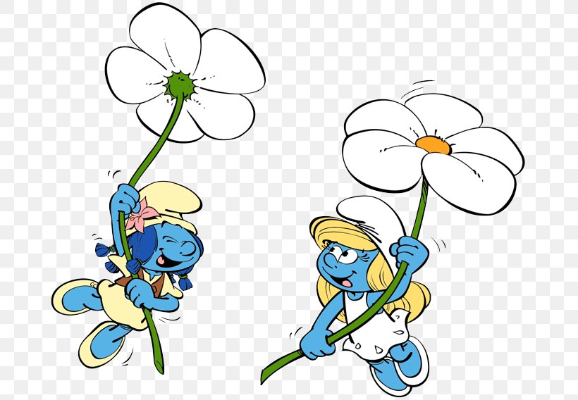 Papa Smurf Smurfette The Smurfs SmurfLily Clip Art, PNG, 677x568px, Papa Smurf, Area, Art, Artwork, Butterfly Download Free
