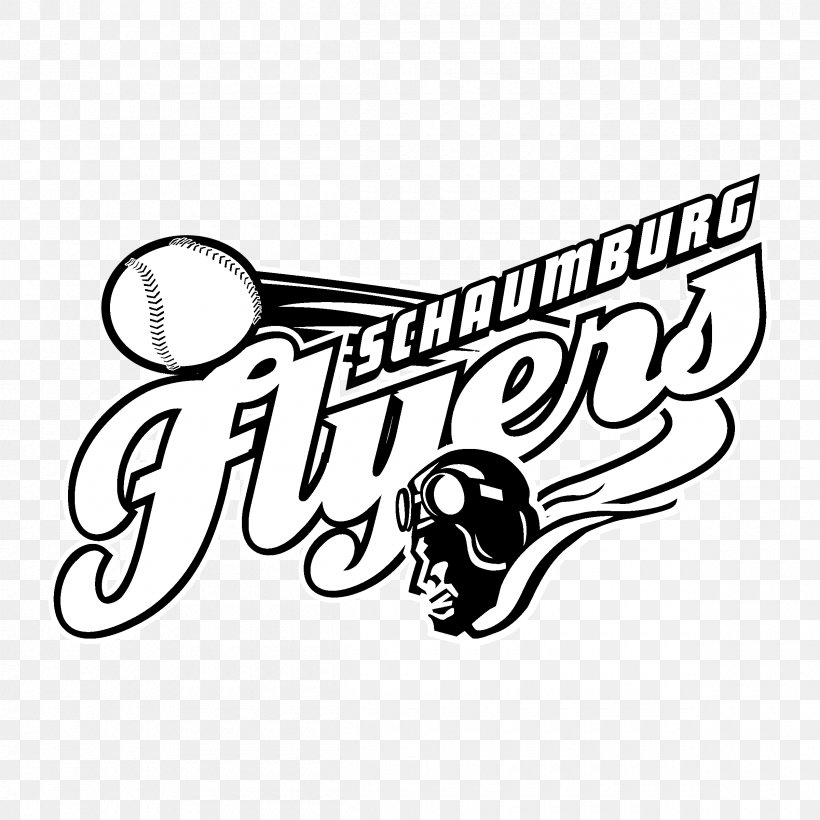 Schaumburg Flyers Logo Design, PNG, 2400x2400px, Schaumburg Flyers, Area, Art, Baseball, Black Download Free