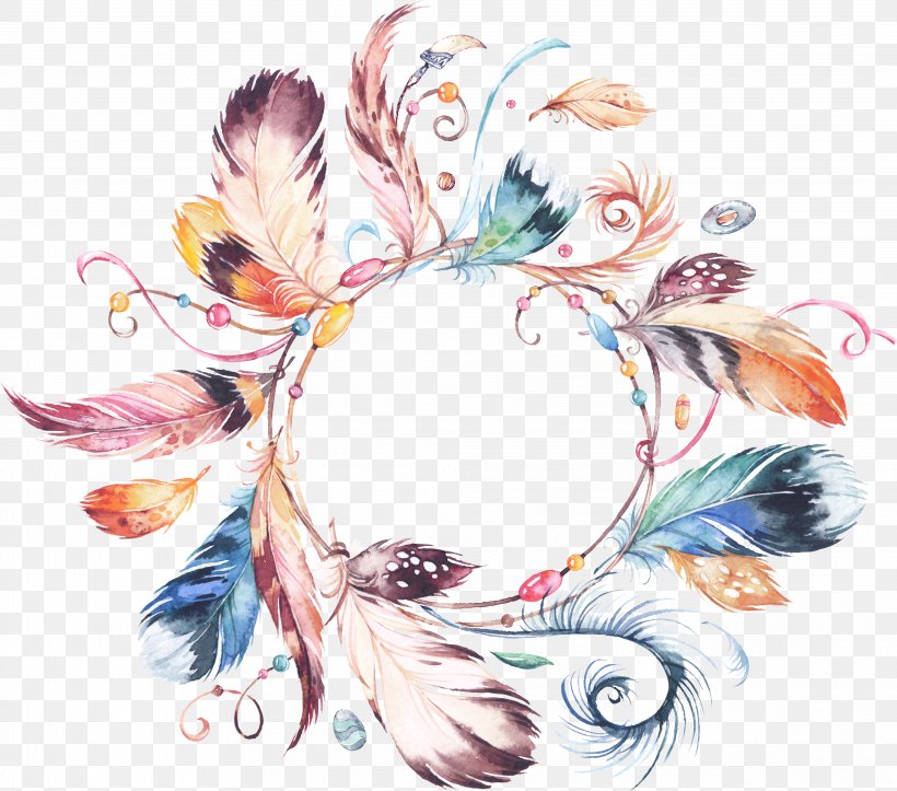Wedding Invitation Wreath Watercolor Painting Flower Bouquet Clip Art, PNG, 4056x3577px, Wedding Invitation, Art, Bead, Bohochic, Crown Download Free
