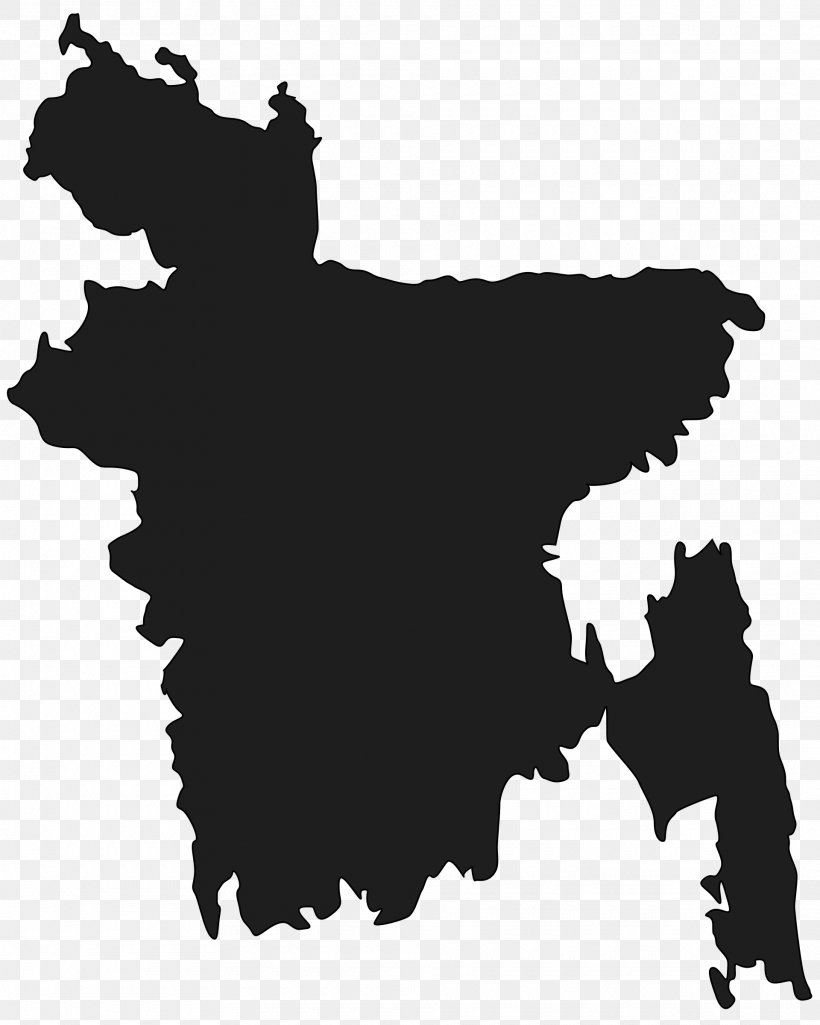 Bangladesh Vector Map, PNG, 1920x2400px, Bangladesh, Black And White, Blank Map, Map, Mapa Polityczna Download Free